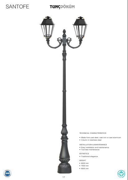 Cast Metal Lighting Poles | 6–8 m Durable & Elegant Outdoor Lighting for Gulf Projects