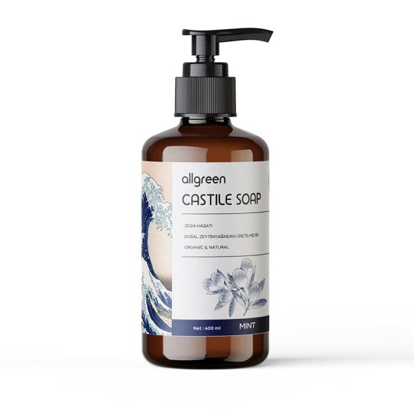 Peppermint Natural Castile Soap – 300 ml