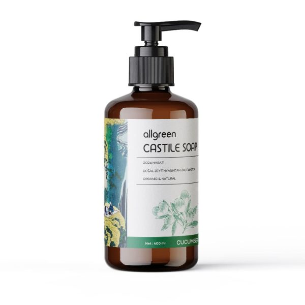 Cucumber & Avocado Natural Castile Soap – 300 ml