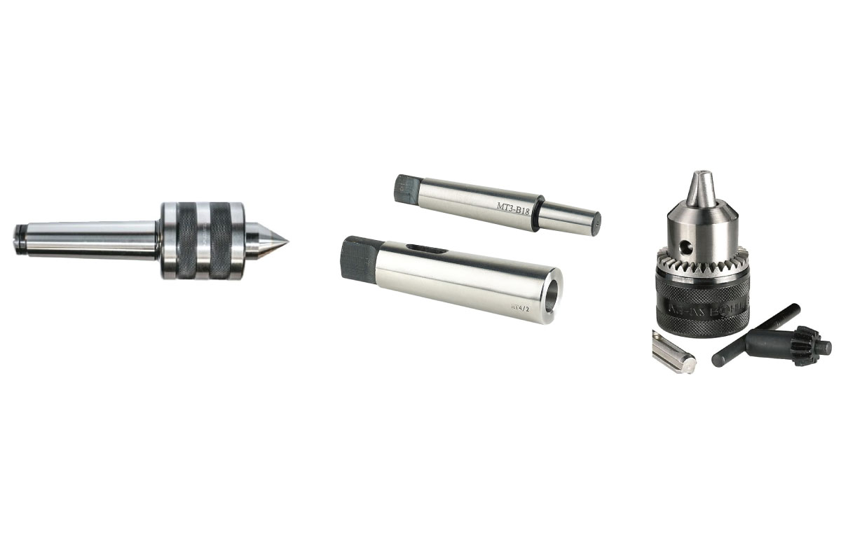 Rotating Live Centers, Morse Taper Sleeves & Adapters, and Drill Chucks – Precision Workholding Solutions