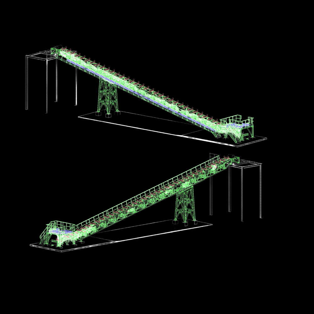 Efficient Horizontal and Inclined Material Transport