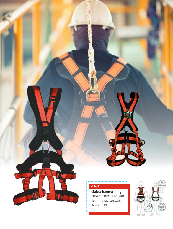 Industrial Safety Harness | Strong Protection Against Falls