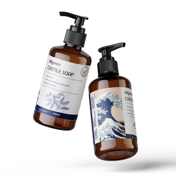 Peppermint Natural Castile Soap – 300 ml